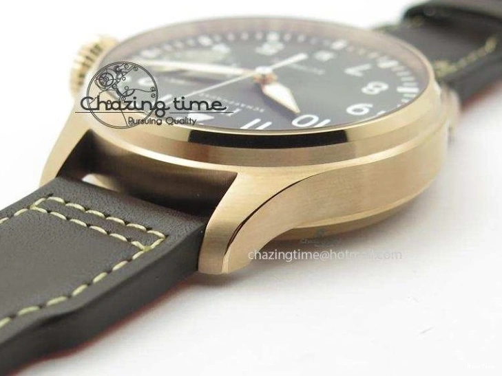 MIROTIME 0226 Big Pilot Real PR 2016 IW500917 RG ZF Best Edition Gray Dial On Brown Leather Strap A Modern 7290